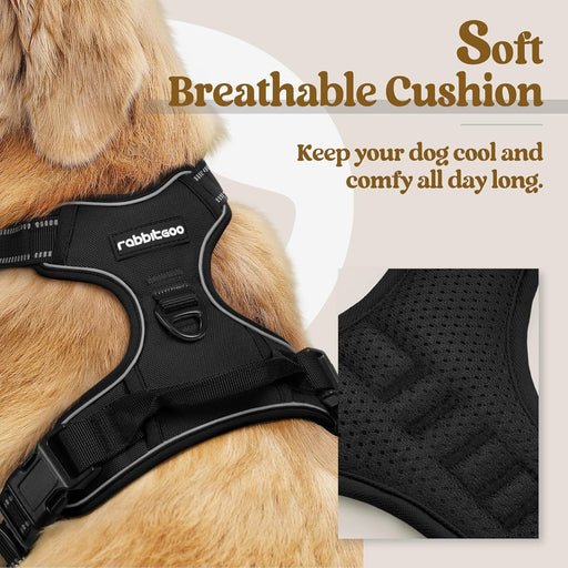 Dog Harness, No Pull for Large Dogs with 2 Leash Clips, Pet Vest