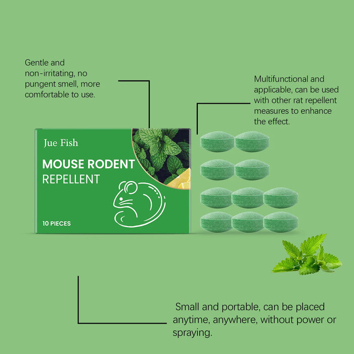 Rodent Repellent Indoor and Outdoor Gentle Rodent Repellent Convenient Rodent Repellent Pills to Keep Mice Away