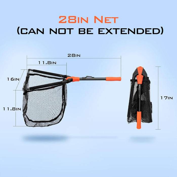 Pontus Floating Fishing Landing Net with Built-in Length Scale