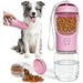 2-in-1 Portable Dog Water Bottle and Food Container