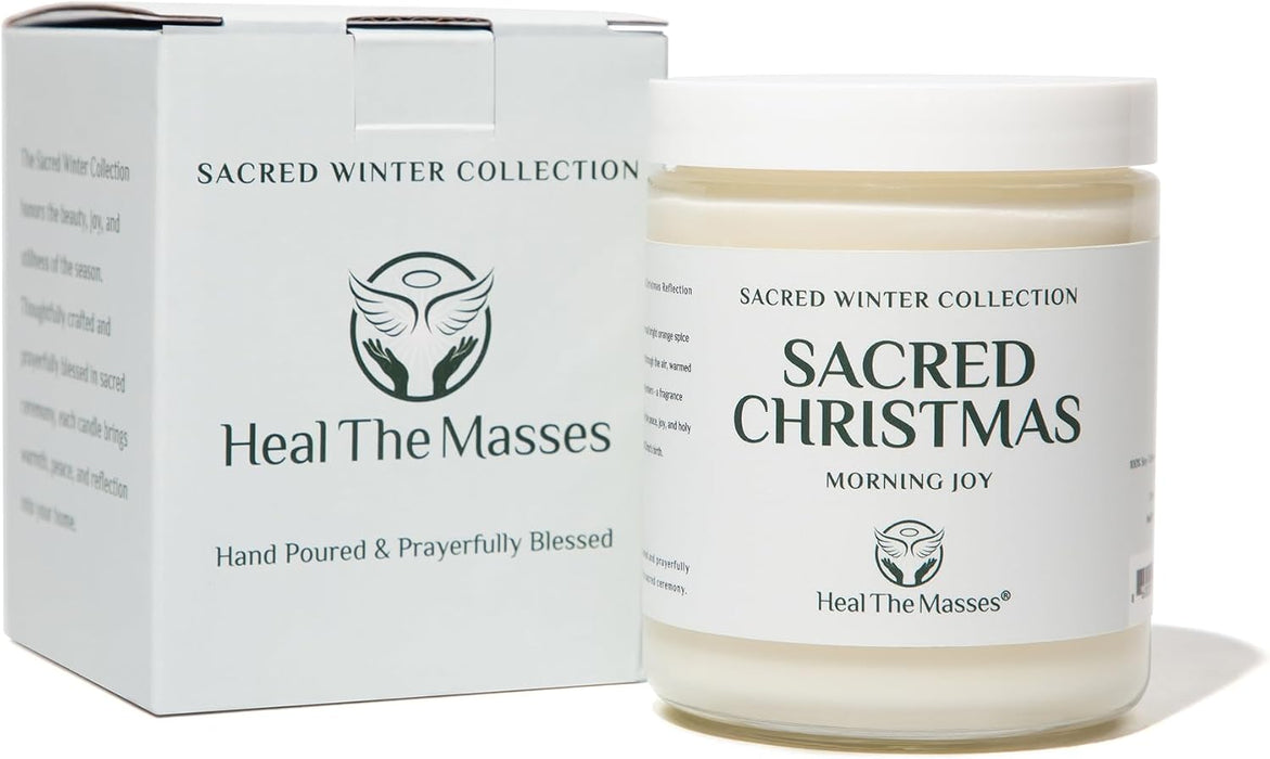 Sacred Christmas Candle, 7 oz, Soy Coconut Wax Blend