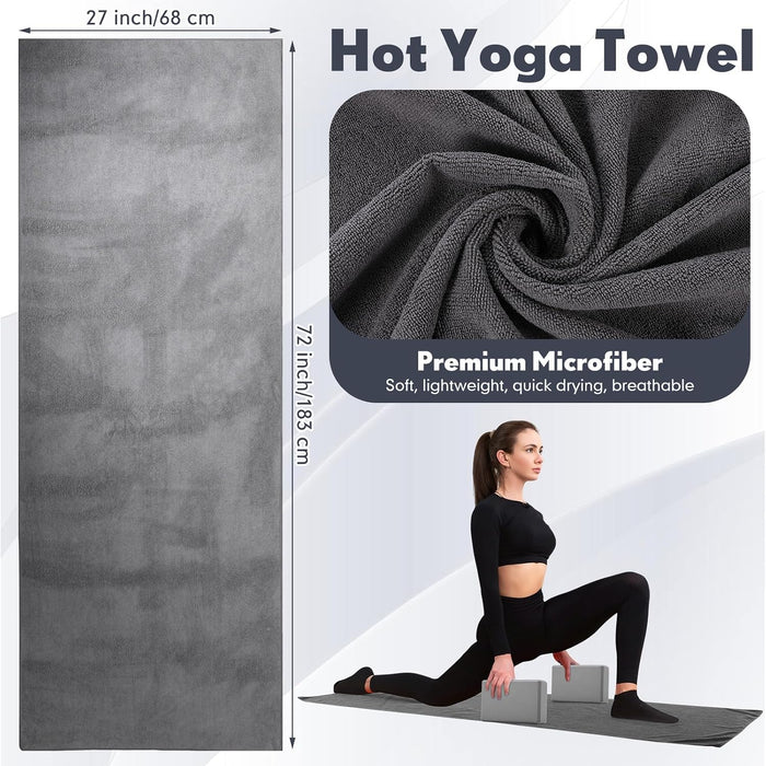 14 Pcs Yoga Kits for Home Workouts Pilates Equipment Set for Women Beginners, Hot Yoga Towel Blocks Strap, Knee Pad, Res