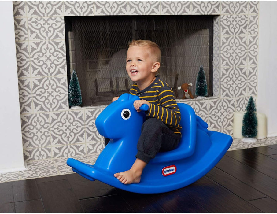 Rocking Horse Blue, 33.00 L x 10.00 W x 17.50 H Inches