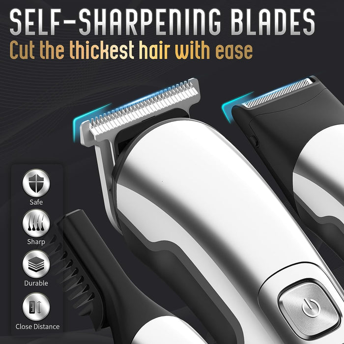 Beard Trimmer for Men, Waterproof Electric Razor, Grooming Kit