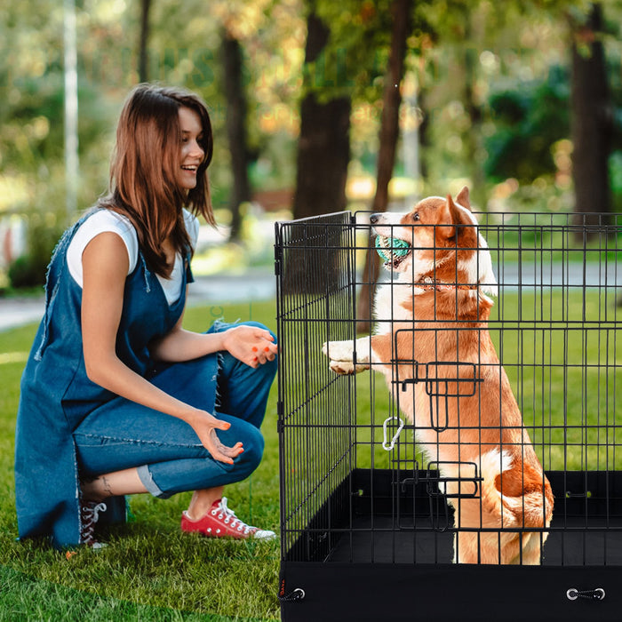 36-Inch Four-Panel Foldable Dog Playpen