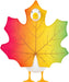 Fall Porch Goose Outfit Autumn Maple Leaf Goose Costumes Thanksgiving Lawn Goose Clothes Fit 23''H Plastic Cement Statue