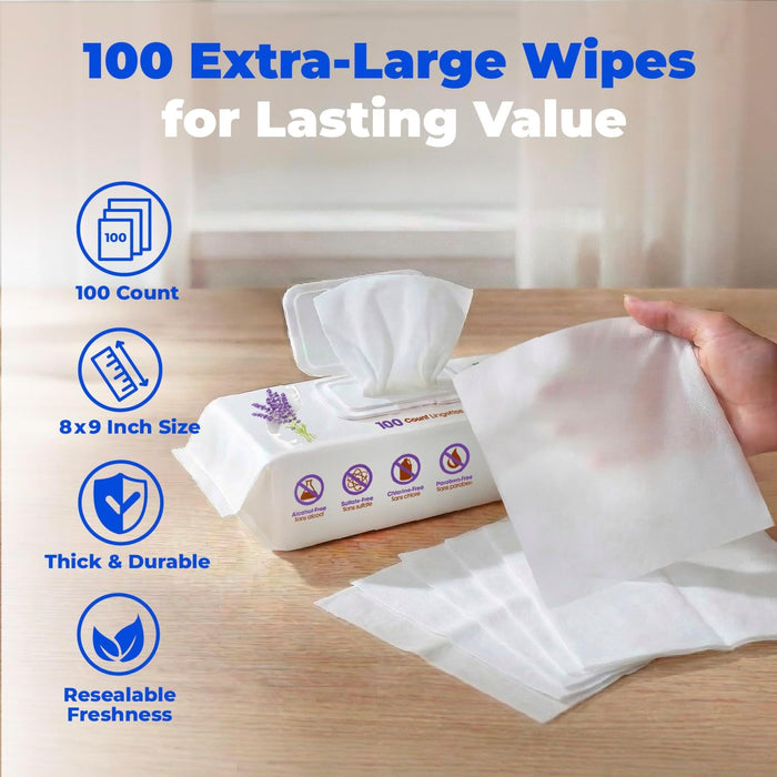 Cleaning Dog Wipes - Calming Lavender, 100 Count
