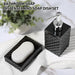 Black Bathroom Accessories Set, 4 Pack Matte Black Bath Accessory Sets Complete, Acrylic Soap Dispenser and Toothbrush Holder Set for Bathroom Counter Sink, Modern Bathroom Decor