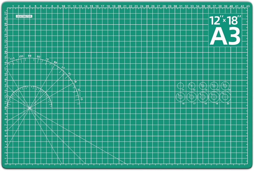 12in×18in Cutting Mat for Sewing, A3 Self Healing Cutting Craft Mat