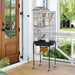 Bird Cage 64'' Medium Small Parrot Parakeet Bird Cages with Detachable Rolling Stand for Parrot Lovebirds Finches Parakeets Budgie Parrotlet Conures, Pet Flight Birdcage