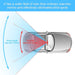 12 Inch Panoramic Car Rearview Mirror, White