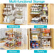 2 Sets of 3-Tier Bathroom Under Sink Organizers and Storage, Multi-Purpose Stackable Pantry Organization and Storage, Pu
