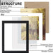8x10 Picture Frame Real Glass, Display Pictures 5x7 with Mat or 8x10 Without Mat, Modern Style Wood Composite Frame,Blac