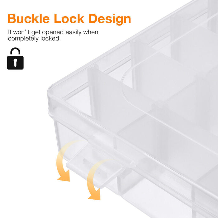 Four-Pack 36-Compartment Craft Storage Boxes