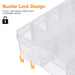 Four-Pack 36-Compartment Craft Storage Boxes