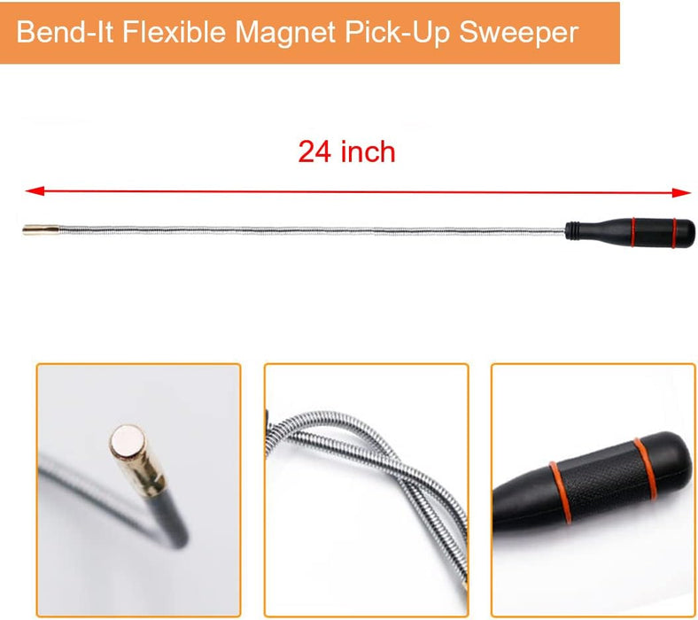 3 Pack Telescoping Magnet Pick-up Tool Set - Retrieving Telescoping Magnet Pickup Tools，Extendable Magnetic Pick Up Tool