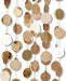 6 Pcs Glitter Champagne Gold Paper Circle Dots Garland (52 Feet) Party Hanging Bunting Birthday Party Decorations Engagement Party Bridal Shower Wedding Baby Shower Christmas Supplies Photo Backdrop