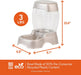Pet Cafe Feeder for Dogs and Cats, Pearlescent