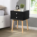 Mid-Century Two-Drawer Bedside Table