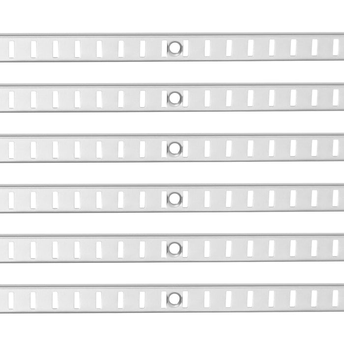 Six-Pack Adjustable Steel Shelf Tracks