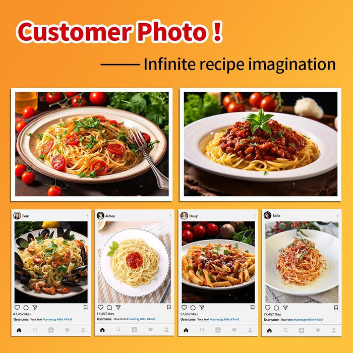 Microwave Pasta Cooker with Strainer Lid & Built-in Measuring Card