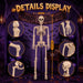 2 Pack 36" Halloween Skeleton Decorations,Human Bones for Halloween Party with Movable Joints,for Haunted Houses, Front Lawn, Graveyard Props