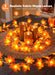 2 Pack Fall Garland with Lights Total 20Ft 40LED Fall Decor