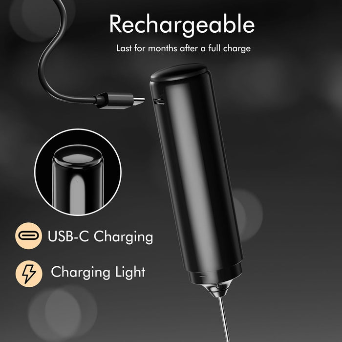 Handheld Rechargeable Milk Frother Wand