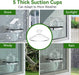 Clear Window Bird Feeder with 5 Extra Strong Suction Cups,  Sturdy and Durable Acrylic Birdfeeders for Viewing Wild Birds Outside, as a Bird Watching Gift, Outdoor Birdhouse Box, Garden Decor