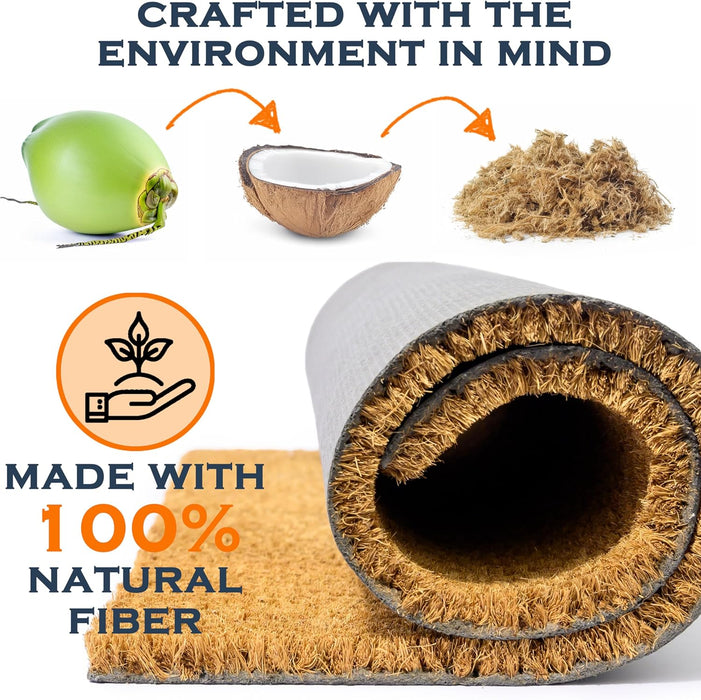Hey There Pumpkin Door Mat 30x17 Inch, Hello Pumpkin Welcome Mat Coir Fall
