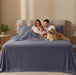Queen Sheets Set, 4 Pieces 16" Deep Pocket Hotel Luxury Bed Sheets, Grey