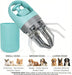 Dog Pooper Scooper with 1 Waste Bag Roll (15 Bags), Portable No-Touch Dog Waste Pickup Kit