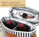 2 Bottle Insulated Wine Tote Carrier Bag