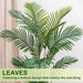 Palm Tree 6FT Artificial, 72in Tall Faux Palm Tree with 15.7 White Planter, Fake Potted Tree for Indoor & Outdoor Home O