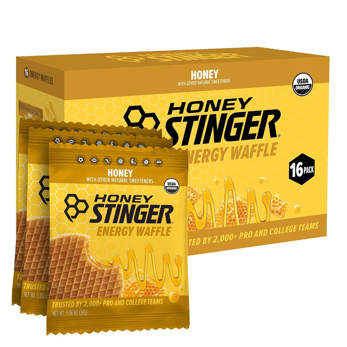 Organic Honey Waffle, Energy Stroopwafel for Exercise, Endurance and Performance, Sports Nutrition for Home & Gym, Pre a