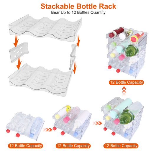 Four-Tier Stackable Bottle Organizer