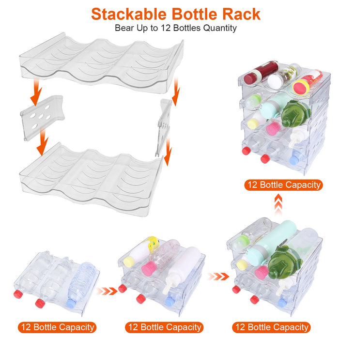 Four-Tier Stackable Bottle Organizer
