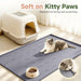 Silicone Cat Litter Mat 34" x 22", Large Litter Trapping Mat, Gray