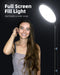 10.2" Ring Light with 69" Tripod Stand and Phone Holder Kit, Full-Screen Zoom Light for Video Recording, Makeup, Live St