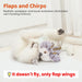 Cat Toys Flapping Bird (No Flying), Lifelike Sandpiper Chirp Tweet, Rechargeable Touch Activated Kitten Toy Interactive Cat Exercise Toys for All Breeds Cat Kicker Catnip Toys 4.0"