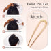 French Hair Pins for Women | Secure Hold All Day - Gold, 1pc