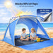 Beach Tent, Portable Sun Shelter for 2/3/4/6-8 Person with UPF 50+ UV Protection, Easy Setup Waterproof Beach Shade Cano