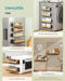 4-Pack Strong Magnetic Real Bamboo Spice Racks for Fridge