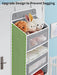 Over the Door Organizer for Bedroom, Pantry, Bathroom, 5 Shelf Grey