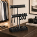 2 Tier Bracelet Holder Display, Necklace Holder Organizer, Black