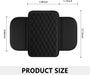 Upgraded Car Center Console Cover,Microfiber Leather Car Armrest Cover Cushion with 2 Storage Bags,Universal Car Armrest