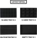 Jewelry Trays for Drawer,Set of 9 Jewelry Organizer and Storage