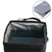 Open car trash bin showing the wipe-clean liner