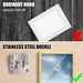 Stainless Steel Interlock Hanging Buckle Heavy Duty Photo Frame Hook Wall Mounted Flush Mount Brackets for Furniture Connector