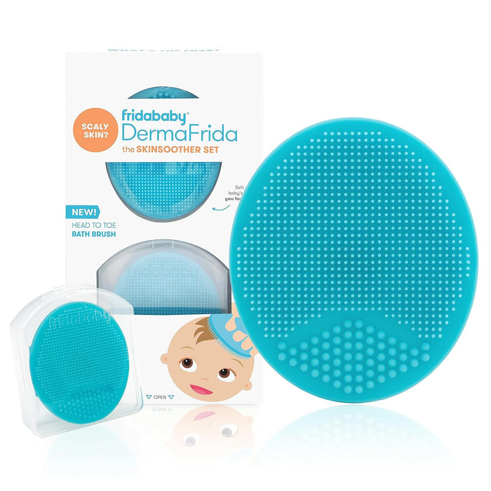 Frida Baby DermaFrida SkinSoother Baby Bath Brush, 2 Pack, Skin Treatment